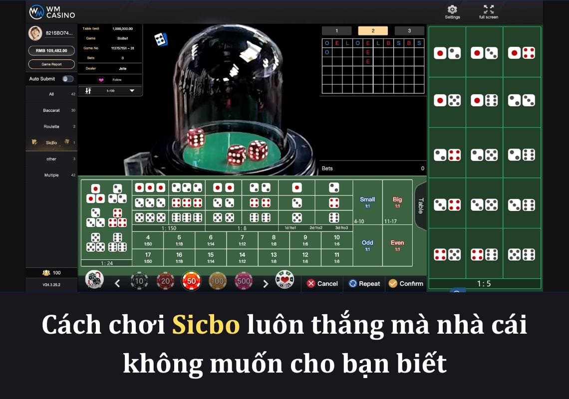 Cách chơi Sicbo trên LegaBet luôn thắng mà nhà cái không muốn cho bạn biết